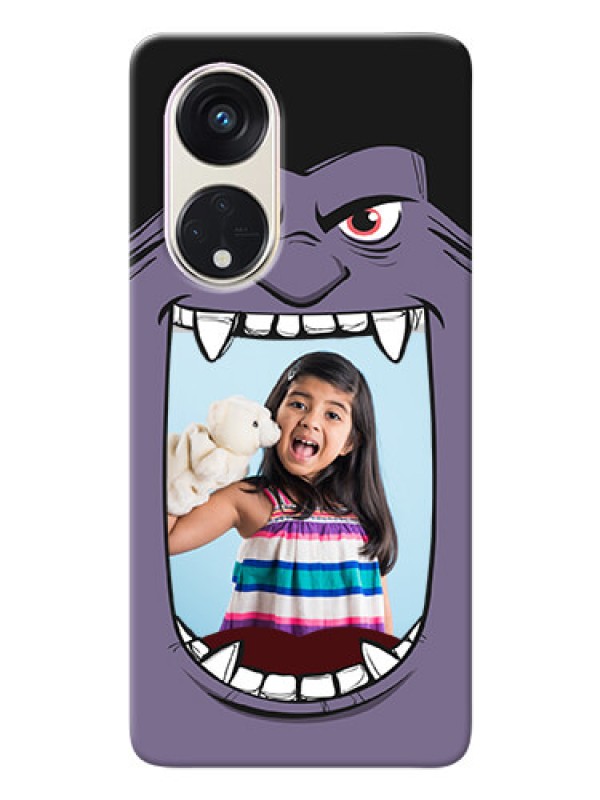 Custom Oppo Reno 8t 5G Personalised Phone Covers: Angry Monster Design