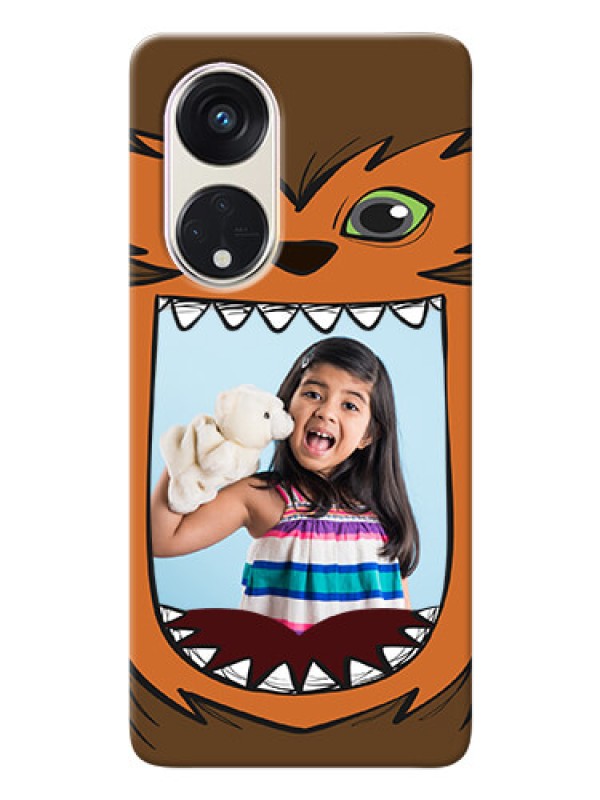 Custom Oppo Reno 8t 5G Phone Covers: Owl Monster Back Case Design