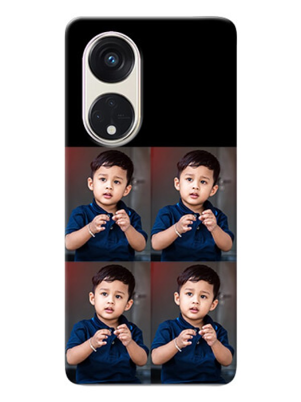 Custom Oppo Reno 8t 5G 4 Image Holder on Mobile Cover