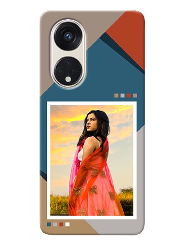 Custom Reno 8T 5G Mobile Back Covers: Retro color pallet Design