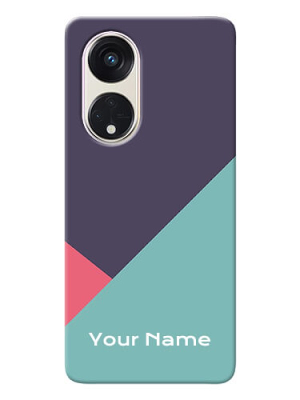 Custom Reno 8T 5G Custom Phone Cases: Tri Color abstract Design