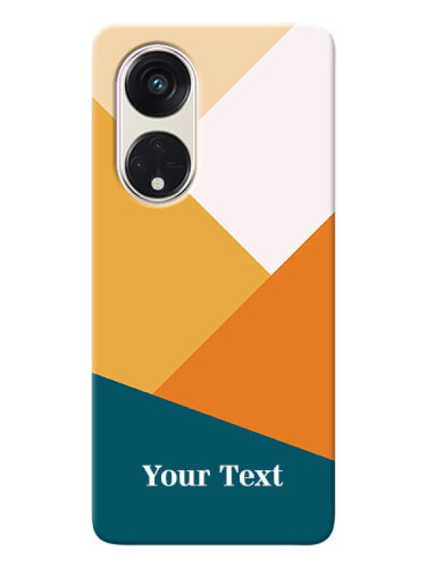 Custom Reno 8T 5G Custom Phone Cases: Stacked Multi-colour Design