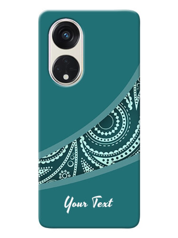 Custom Reno 8T 5G Custom Phone Covers: semi visible floral Design