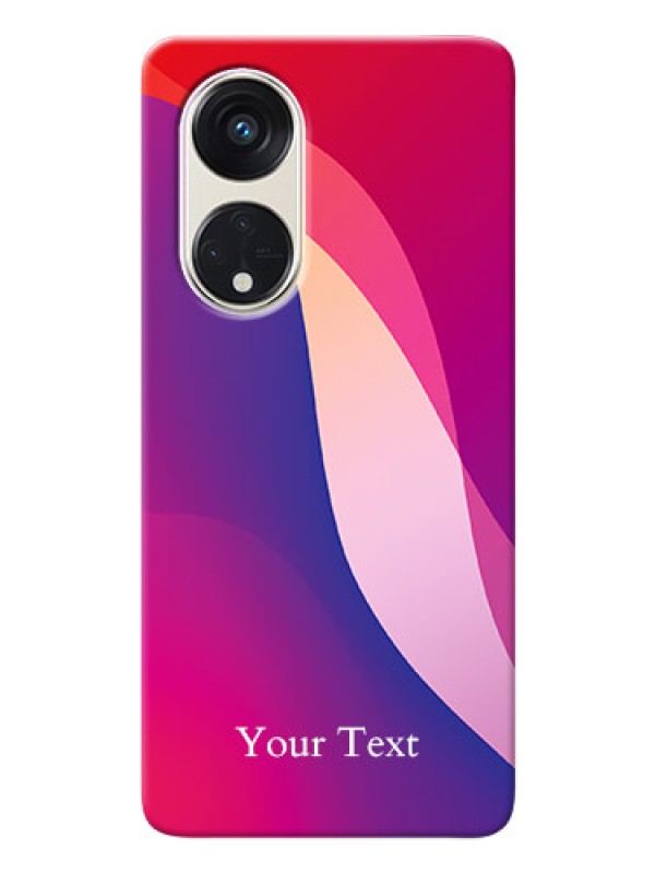 Custom Reno 8T 5G Mobile Back Covers: Digital abstract Overlap Design