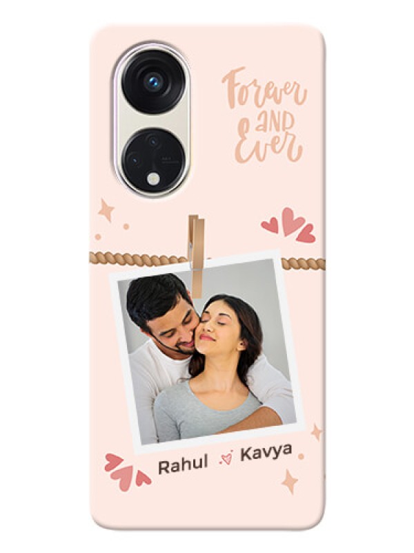 Custom Reno 8T 5G Phone Back Covers: Forever and ever love Design