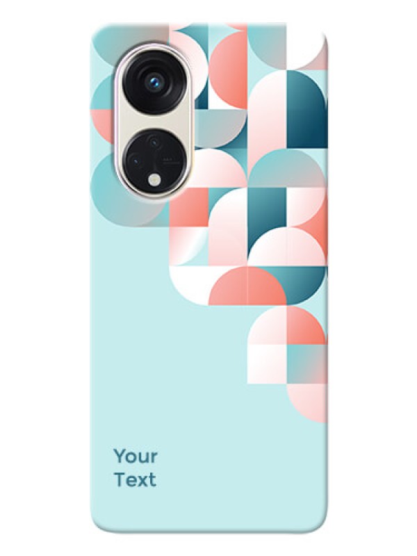 Custom Reno 8T 5G Back Covers: Stylish Semi-circle Pattern Design