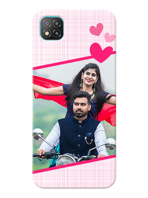 Custom Poco C3 Personalised Phone Cases: Love Shape Heart Design