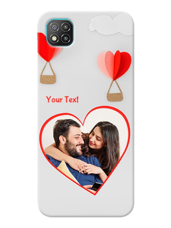 Custom Poco C3 Phone Covers: Parachute Love Design