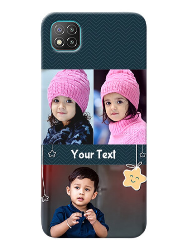 Custom Poco C3 Mobile Back Covers Online: Hanging Stars Design