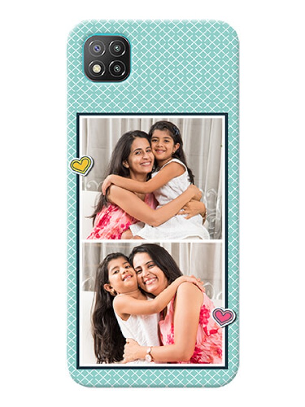 Custom Poco C3 Custom Phone Cases: 2 Image Holder with Pattern Design