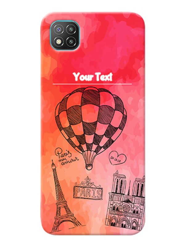 Custom Poco C3 Personalized Mobile Covers: Paris Theme Design