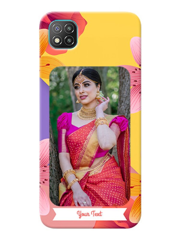 Custom Poco C3 Mobile Covers: 3 Image With Vintage Floral Design