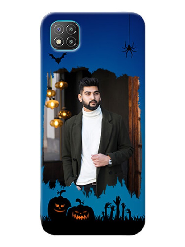 Custom Poco C3 mobile cases online with pro Halloween design 