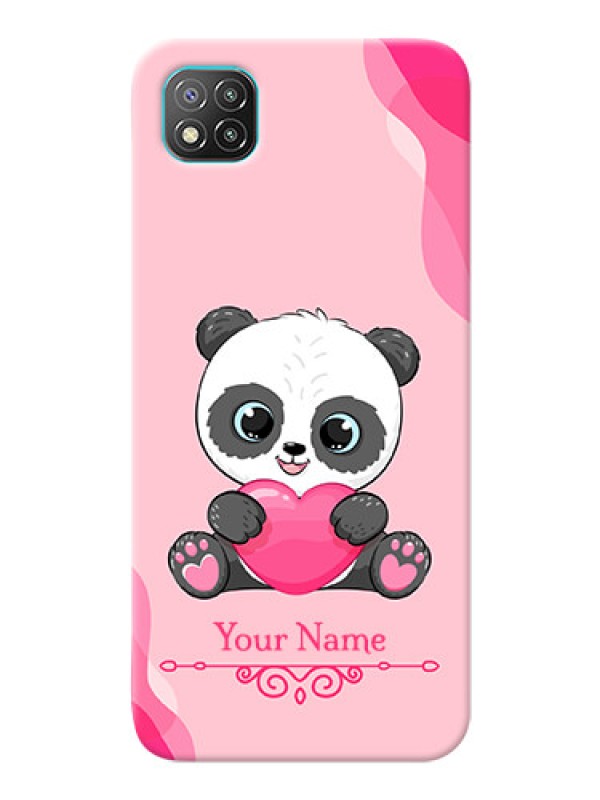 Custom Poco C3 Mobile Back Covers: Cute Panda Design