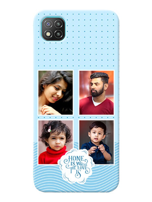 Custom Poco C3 Custom Phone Covers: Cute love quote with 4 pic upload Design