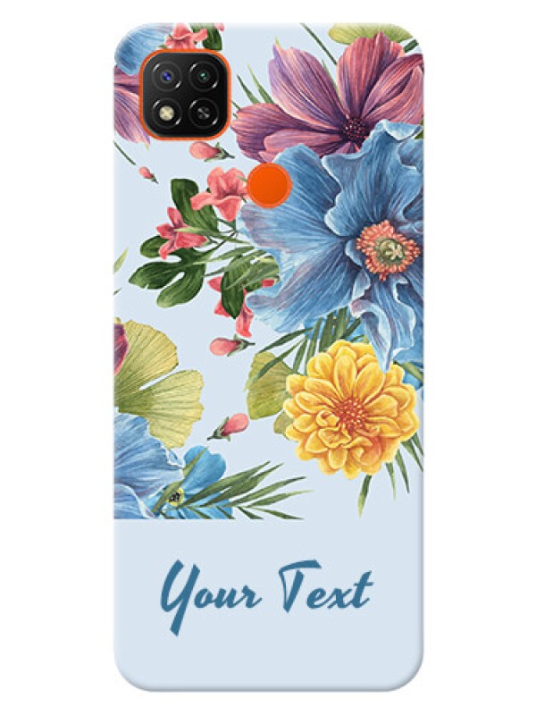 Custom Poco C31 Custom Phone Cases: Stunning Watercolored Flowers Painting Design