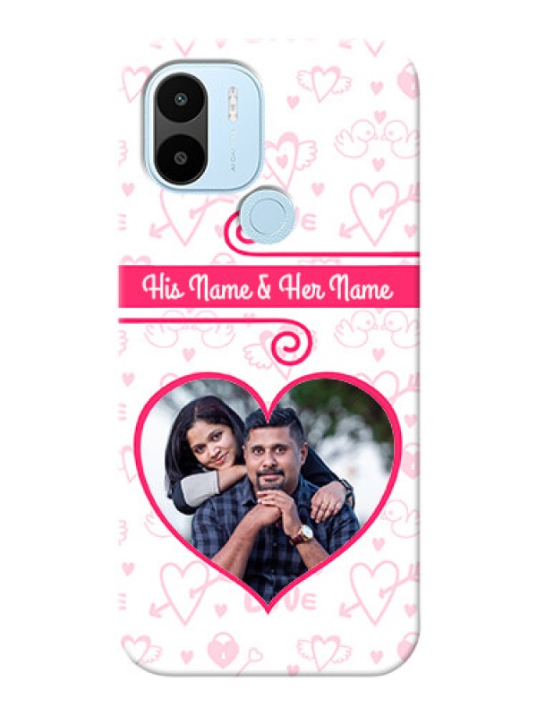 Custom Poco C50 Personalized Phone Cases: Heart Shape Love Design