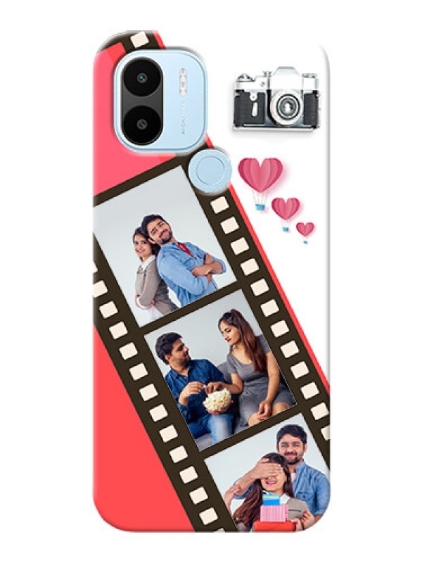 Custom Poco C50 custom phone covers: 3 Image Holder with Film Reel