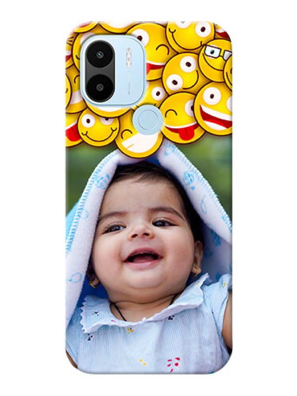 Custom Poco C50 Custom Phone Cases with Smiley Emoji Design