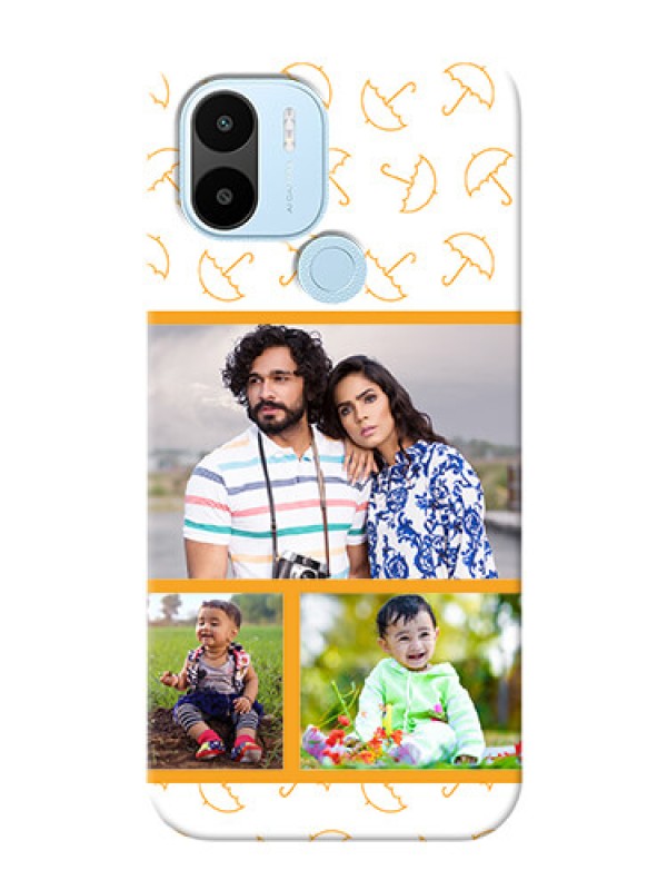 Custom Poco C51 Personalised Phone Cases: Yellow Pattern Design