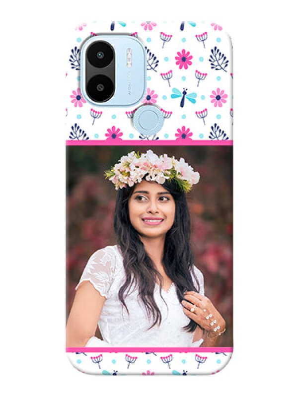 Custom Poco C51 Mobile Covers: Colorful Flower Design