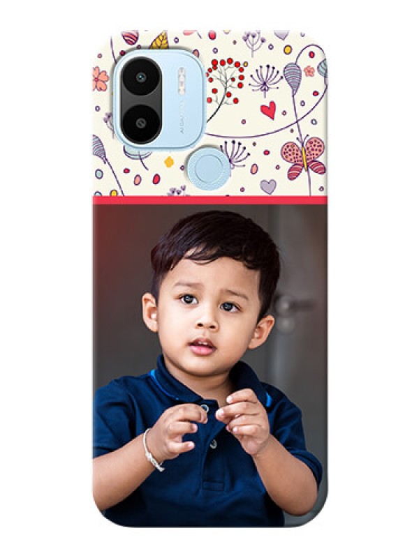 Custom Poco C51 phone back covers: Premium Floral Design