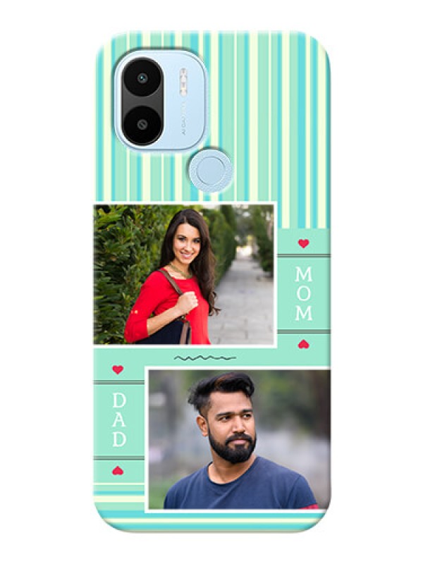 Custom Poco C51 custom mobile phone covers: Mom & Dad Pic Design
