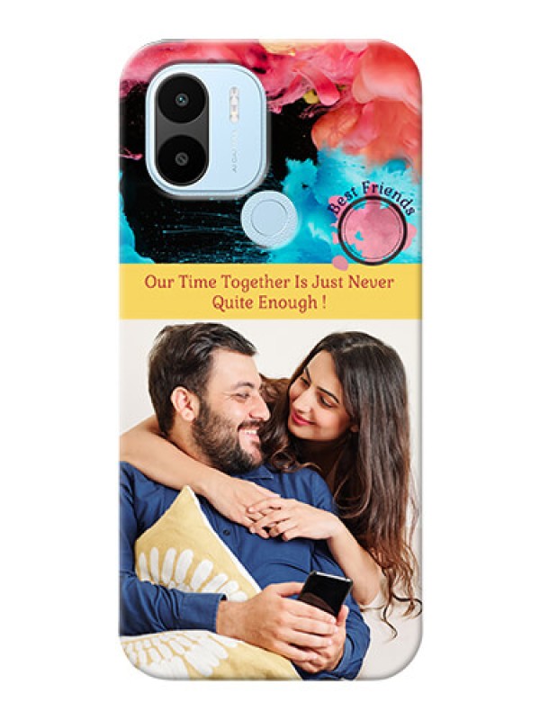 Custom Poco C51 Mobile Cases: Quote with Acrylic Painting Design