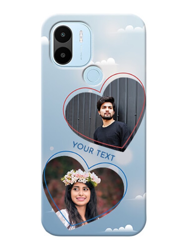 Custom Poco C51 Phone Cases: Blue Color Couple Design 