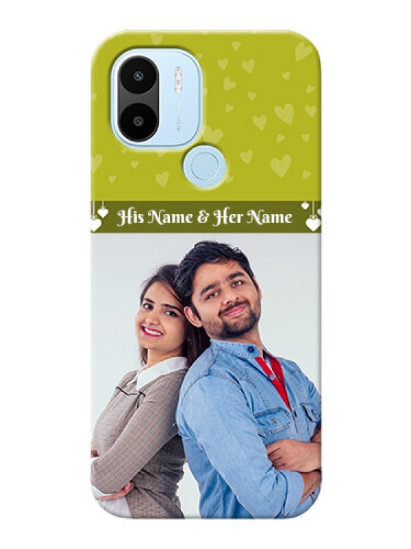 Custom Poco C51 custom mobile covers: You & Me Heart Design