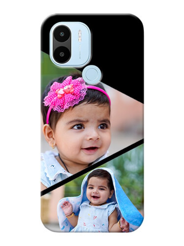 Custom Poco C51 mobile back covers online: Semi Cut Design