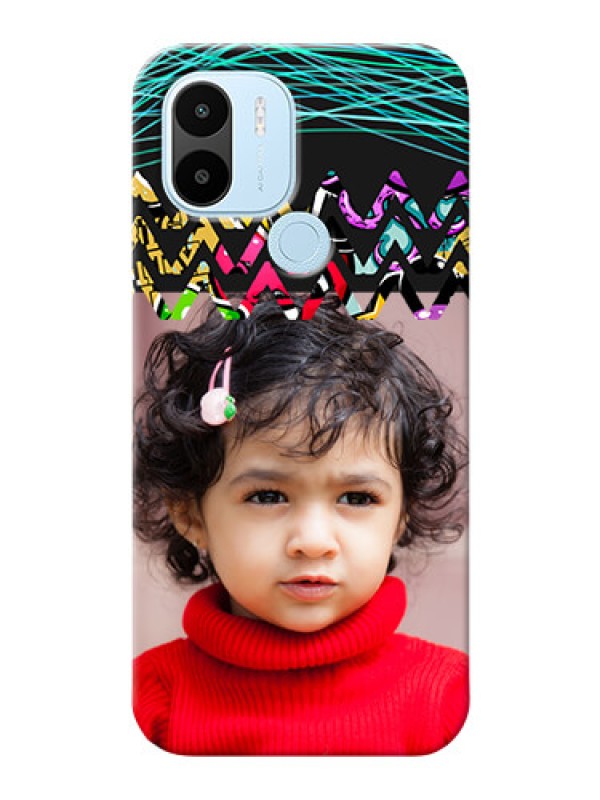 Custom Poco C51 personalized phone covers: Neon Abstract Design