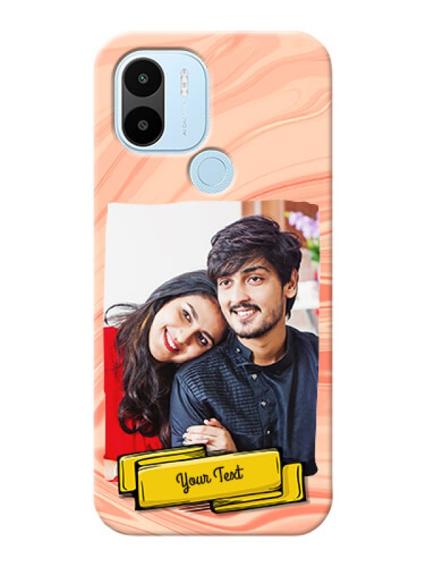 Custom Poco C51 Customized Phone Cases: Marble Texture Design