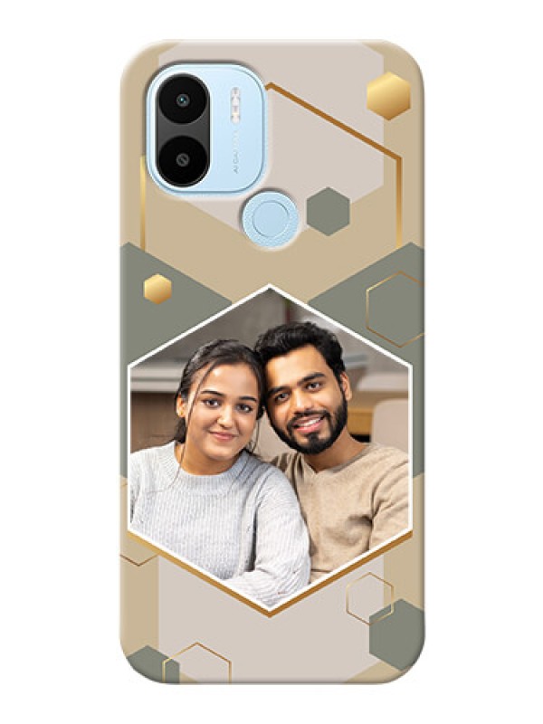Custom Poco C51 Phone Back Covers: Stylish Hexagon Pattern Design