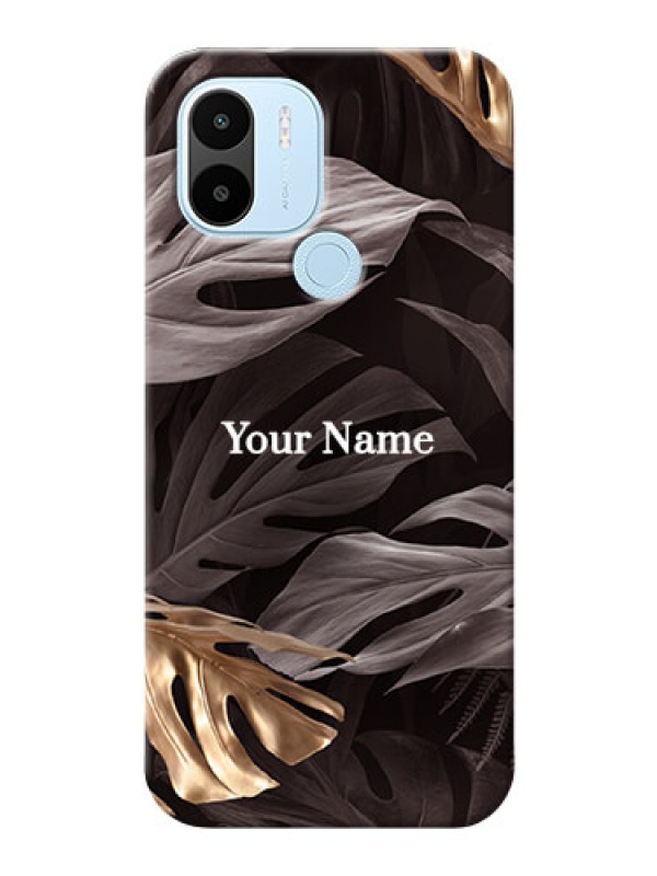 Custom Poco C51 Mobile Back Covers: Wild Leaves digital paint Design