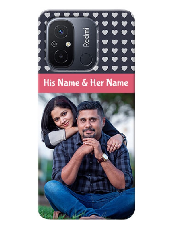 Custom Poco C55 Custom Mobile Case with Love Symbols Design