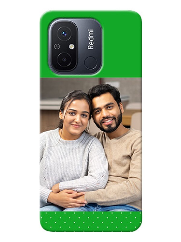 Custom Poco C55 Personalised mobile covers: Green Pattern Design