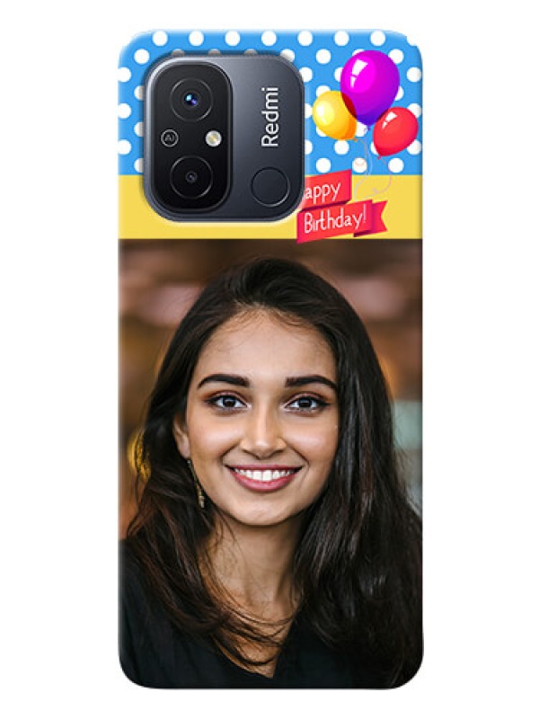 Custom Poco C55 custom mobile back covers: Happy Birthday Design