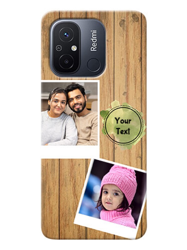 Custom Poco C55 Custom Mobile Phone Covers: Wooden Texture Design