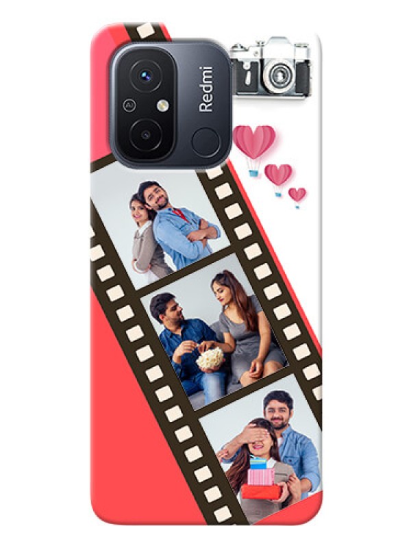 Custom Poco C55 custom phone covers: 3 Image Holder with Film Reel