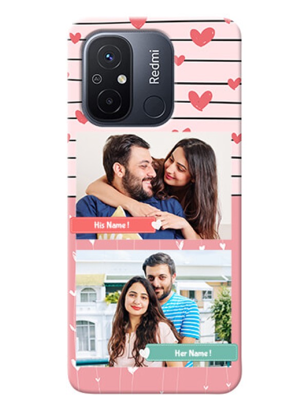 Custom Poco C55 custom mobile covers: Photo with Heart Design