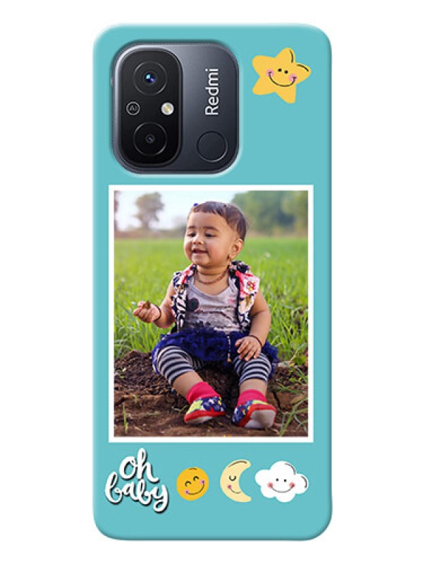 Custom Poco C55 Personalised Phone Cases: Smiley Kids Stars Design