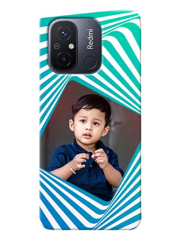 Custom Poco C55 Personalised Mobile Covers: Abstract Spiral Design