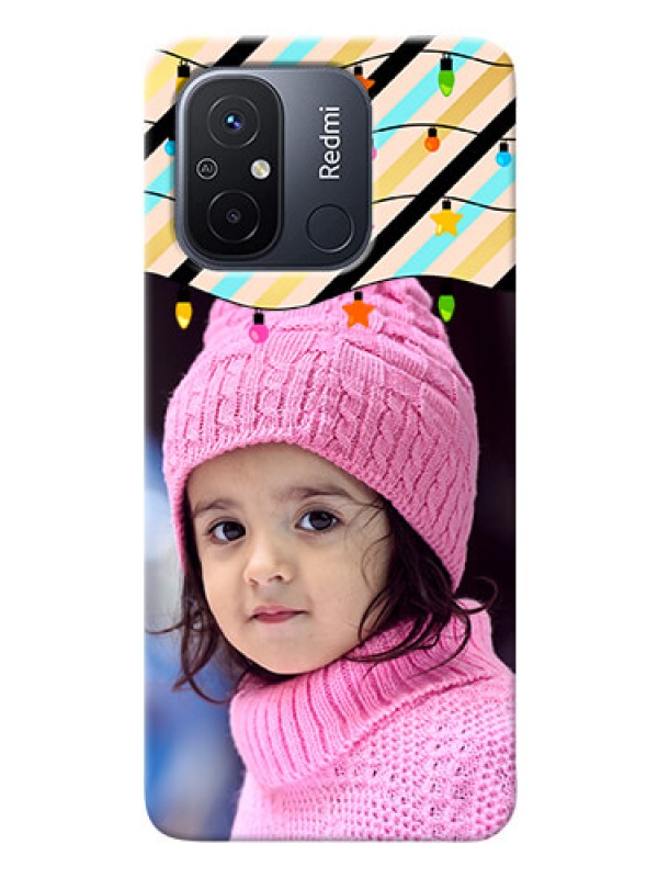 Custom Poco C55 Personalized Mobile Covers: Lights Hanging Design