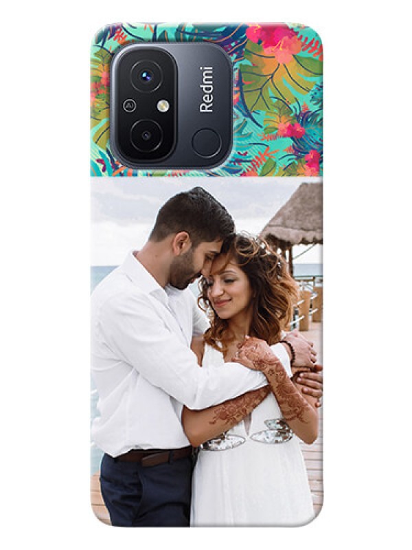 Custom Poco C55 Personalized Phone Cases: Watercolor Floral Design