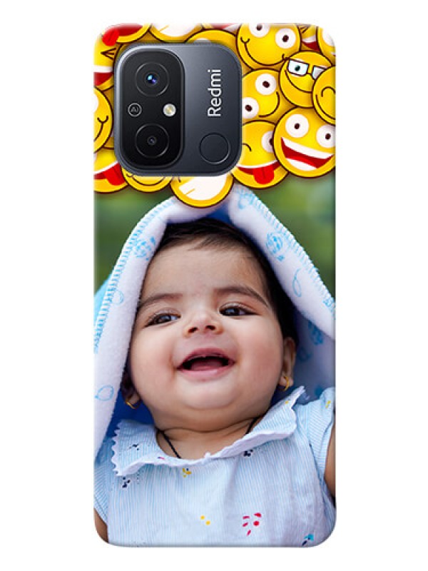 Custom Poco C55 Custom Phone Cases with Smiley Emoji Design