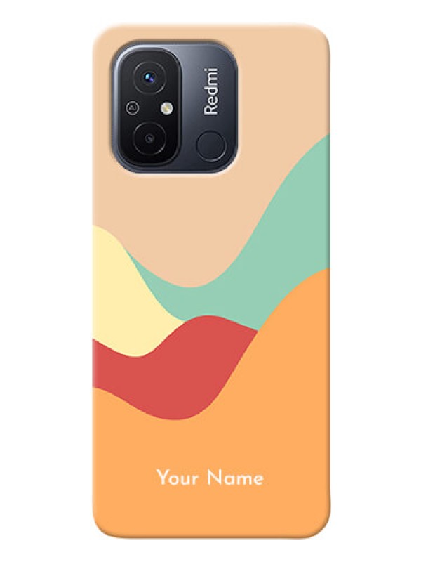 Custom Poco C55 Custom Mobile Case with Ocean Waves Multi-colour Design