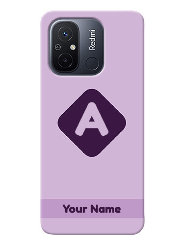 Custom Poco C55 Custom Mobile Case with Custom Letter in curved badge Design