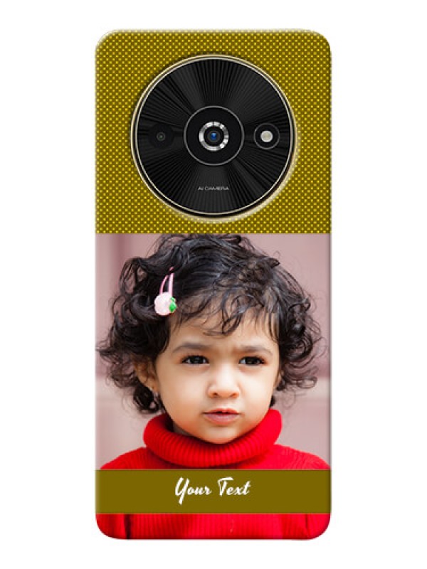 Custom Poco C61 custom mobile back covers: Simple Green Color Design