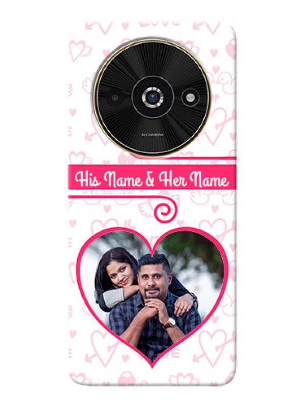 Custom Poco C61 Personalized Phone Cases: Heart Shape Love Design